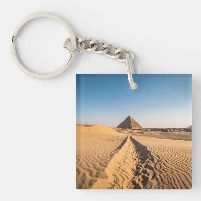 A road to the pyramid key ring (Front)