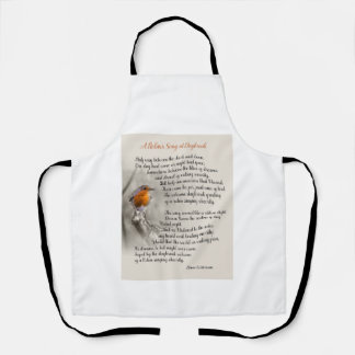 A Robin’s Song at Daybreak - Poem of N. Waterman Apron