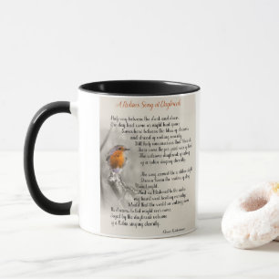 A Robin’s Song at Daybreak - Poem of N. Waterman Mug