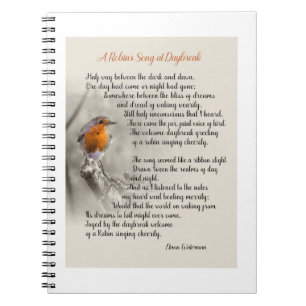 A Robin’s Song at Daybreak - Poem of N. Waterman Notebook