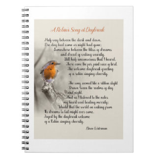 A Robin’s Song at Daybreak - Poem of N. Waterman Notebook