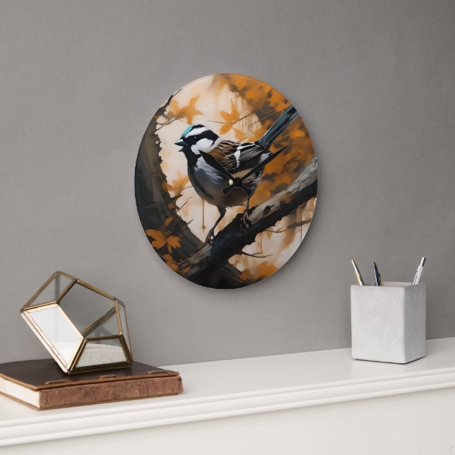 A Robin's Serenade in the Canopy, Large Clock (Office)