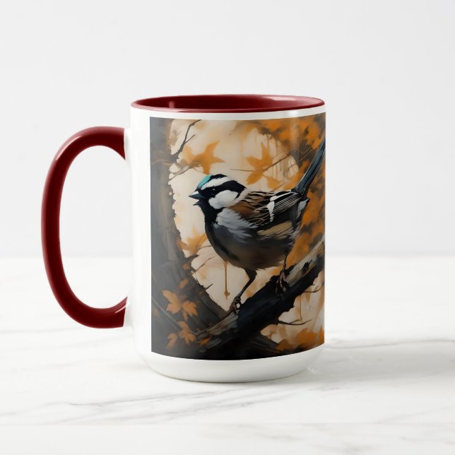 A Robin's Serenade in the Canopy, Mug (Left)