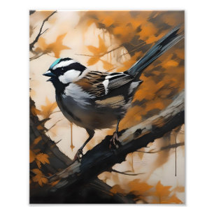 A Robin's Serenade in the Canopy, Photo Print