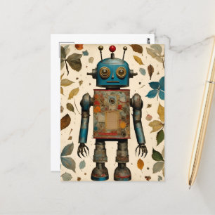 A Robot Collage Postcard