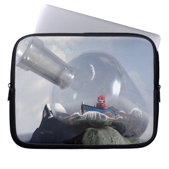 A Robot in a Bottle Electronics Bag (Front)