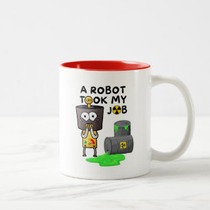 A Robot Took My Job Two-Tone Coffee Mug