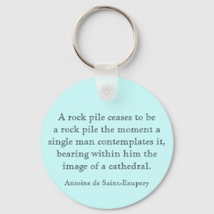 A rock pile key ring