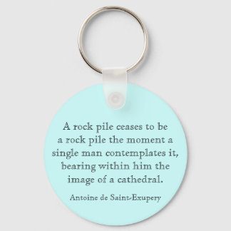 A rock pile key ring