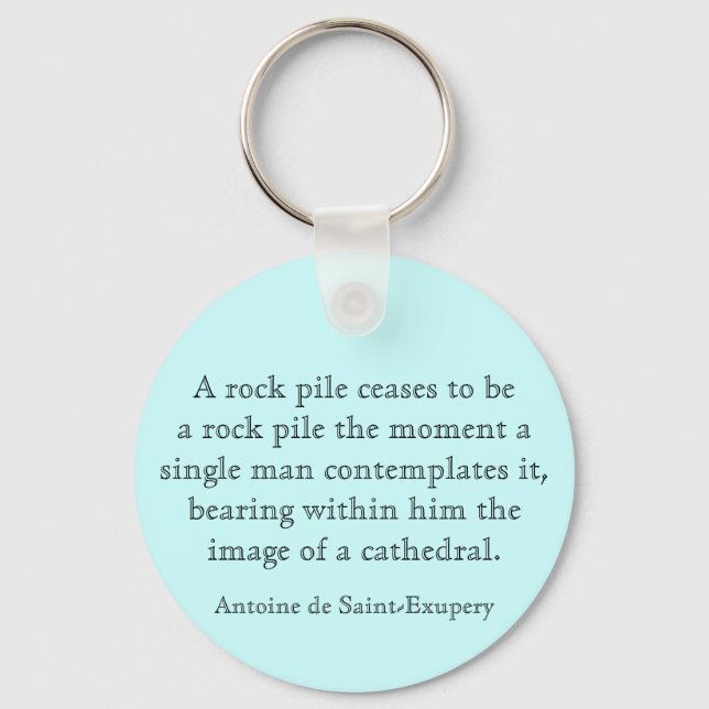 A rock pile key ring (Front)