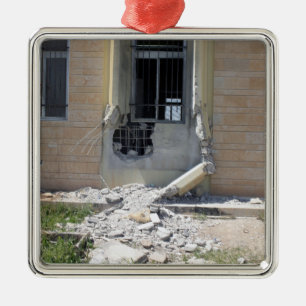 A Rocket Propelled Grenade Metal Ornament