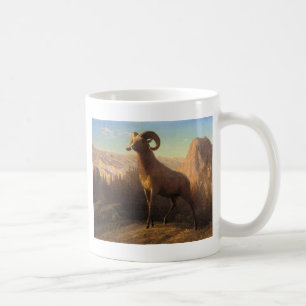 a rocky mountain sheep, Bierstadt Albert Coffee Mug