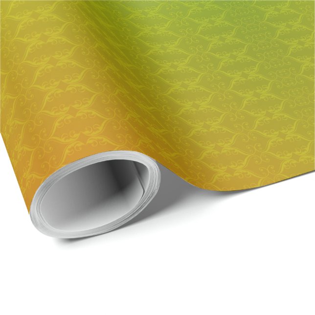 A roll of gift wrap with a colourful gradient  (Roll Corner)