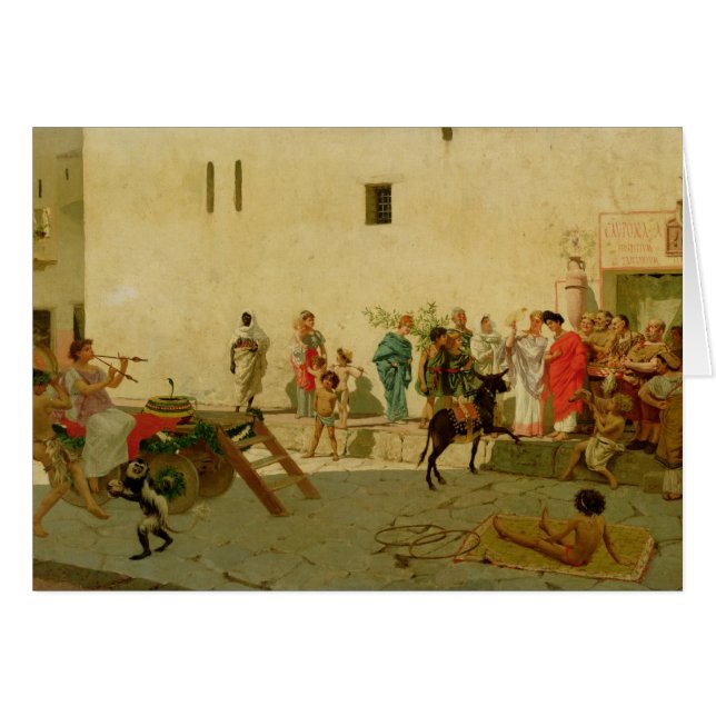 A Roman Street Scene with Musicians and a Performi (Front Horizontal)