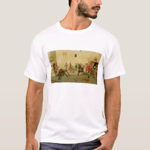 A Roman Street Scene with Musicians and a Performi T-Shirt
