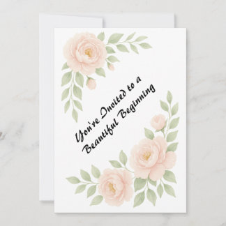 A romantic floral flourish for your most cherished holiday card