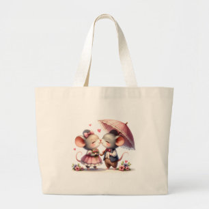 A Romantic Moment Large Tote Bag