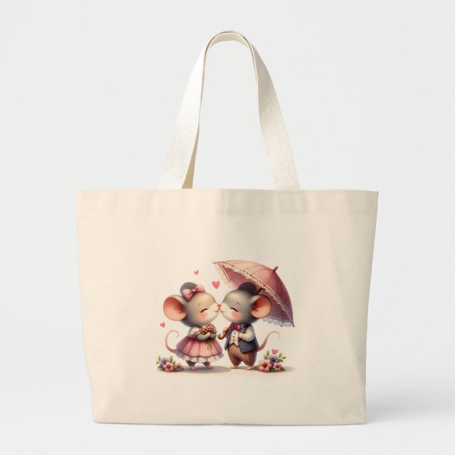 A Romantic Moment Large Tote Bag (Front)