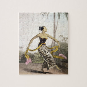 A Ronggeng or Dancing Girl, plate 21 from Vol. I o Jigsaw Puzzle