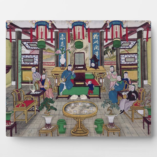 A Room in the House of Mr. Kong, a Peking Merchant Plaque