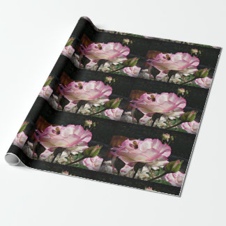 A Rose, A Bud & A Honey Bee Gift Wrapping Paper