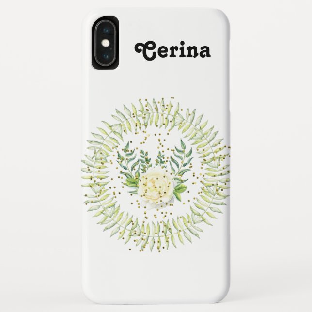 A Rose A Wreath & Sparkles Case-Mate iPhone Case (Back)