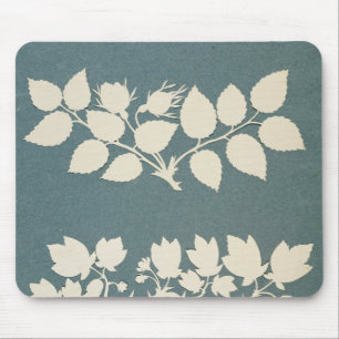 A Rose Branch and Jasmin Branch Mouse Pad
