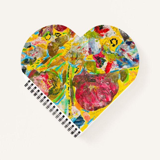 A Rose By Any Other Name heart-shaped notebook (Front)
