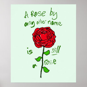 A Rose By Any Other Name is Still a Rose Poster