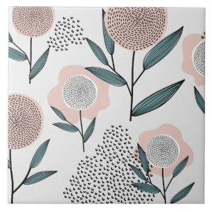 A rose ceramic tile