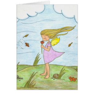 A Rose for Danielle, blank card.