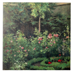 A Rose Garden by Camille Pissarro, Ceramic Tile