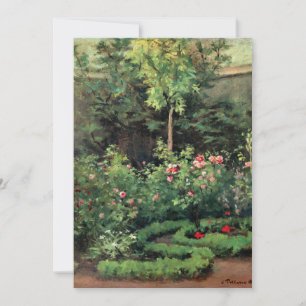 A Rose Garden, fine art by Camille Pissarro, Card