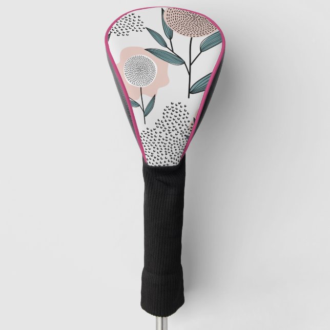 A rose golf head cover (Front)