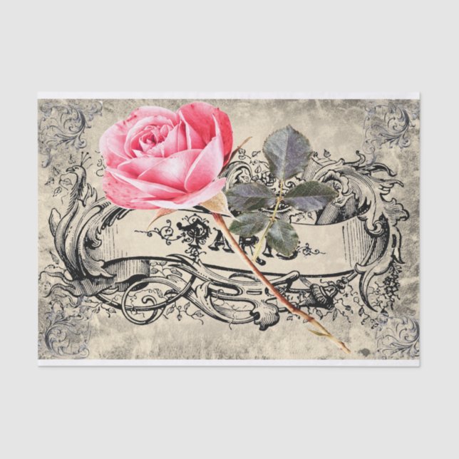 A rose in Paris Tissue Paper (Front)