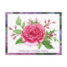 A Rose Is A Rose greeting postcard