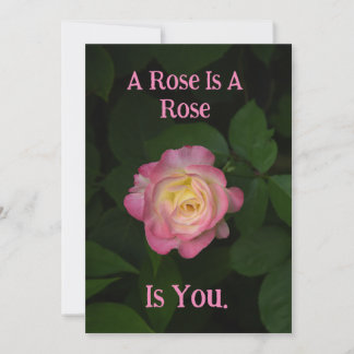 A Rose Is Rose Is YOU! Holiday Card