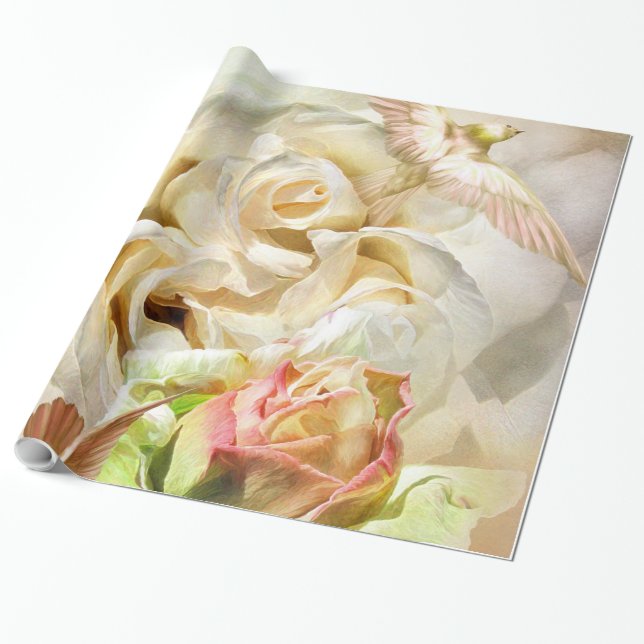 A Rose Named Elvis Art Gift Wrap (Unrolled)