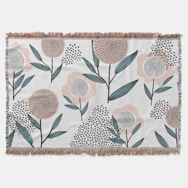 A rose throw blanket (Front)