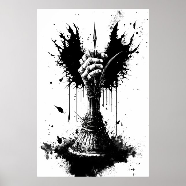 A Rotten Hand Holds A Legendary Sword Poster (Front)