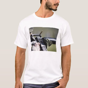 A round flies from the chamber of an M-16A2 T-Shirt