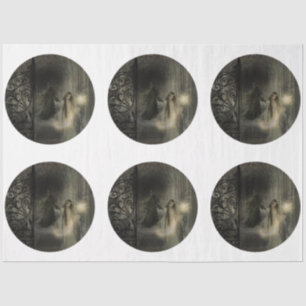 A Round Gothic Halloween Series Design 10 Tissue Paper