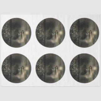 A Round Gothic Halloween Series Design 10 Tissue Paper