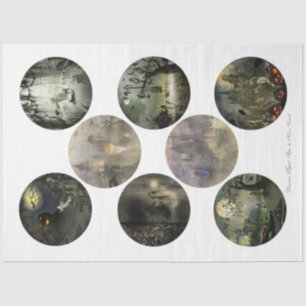 A Round Gothic Halloween Series Design 1 Tissue Paper