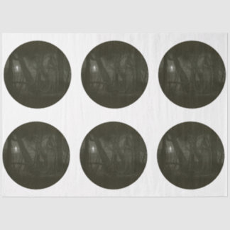 A Round Gothic Halloween Series Design 4 Tissue Paper