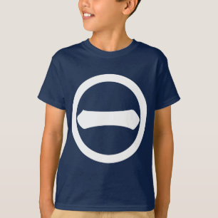 a round letter T-Shirt