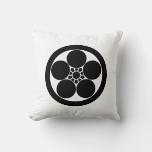 a round plum-pot cushion