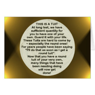 A Round Tuit ~ card