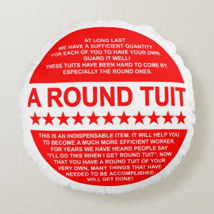 A Round Tuit Cushion
