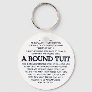 A Round Tuit Key Ring